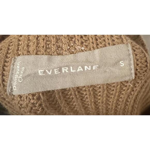 Everlane Men’s No-Sweat Ribbed Crew Sweater Tan Size Small - Picture 4 of 5